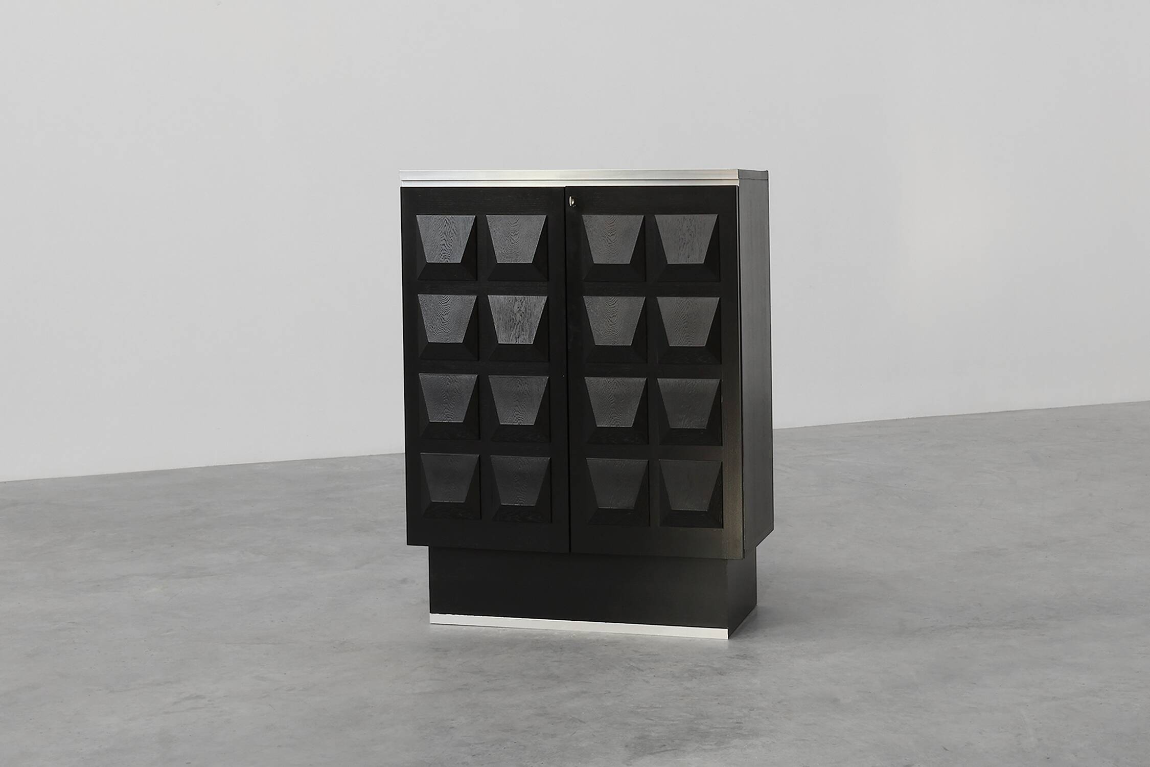 Mid-Century Brutalist Cabinet or Highboard, Belgium ca. 1970
