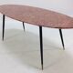 Italian Midcentury Coffee Table with Marble Top and Brass Feet, 1950s