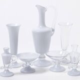 Vintage Nine-Piece Glassware Collection, 1970s