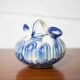 Chevrette pitcher in enamelled terracotta, terracotta gargoulette, folk art pottery, decoration