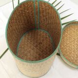 Basket with lid vintage