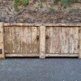 Established ancient French console table / kitchen island / shop counter, early 1900s.