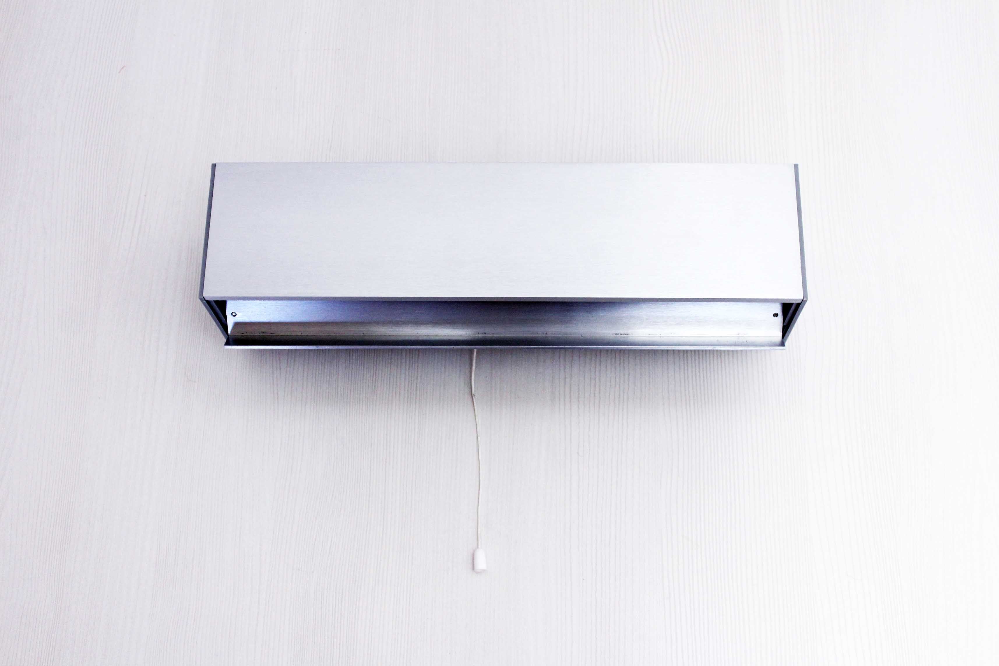 Aluminum wall light, 50s/60s