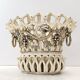 Creamy White Ceramic Fruit Bowl or Centerpiece by Charles de Boissimon