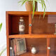 Vitrine murale en chêne vintage