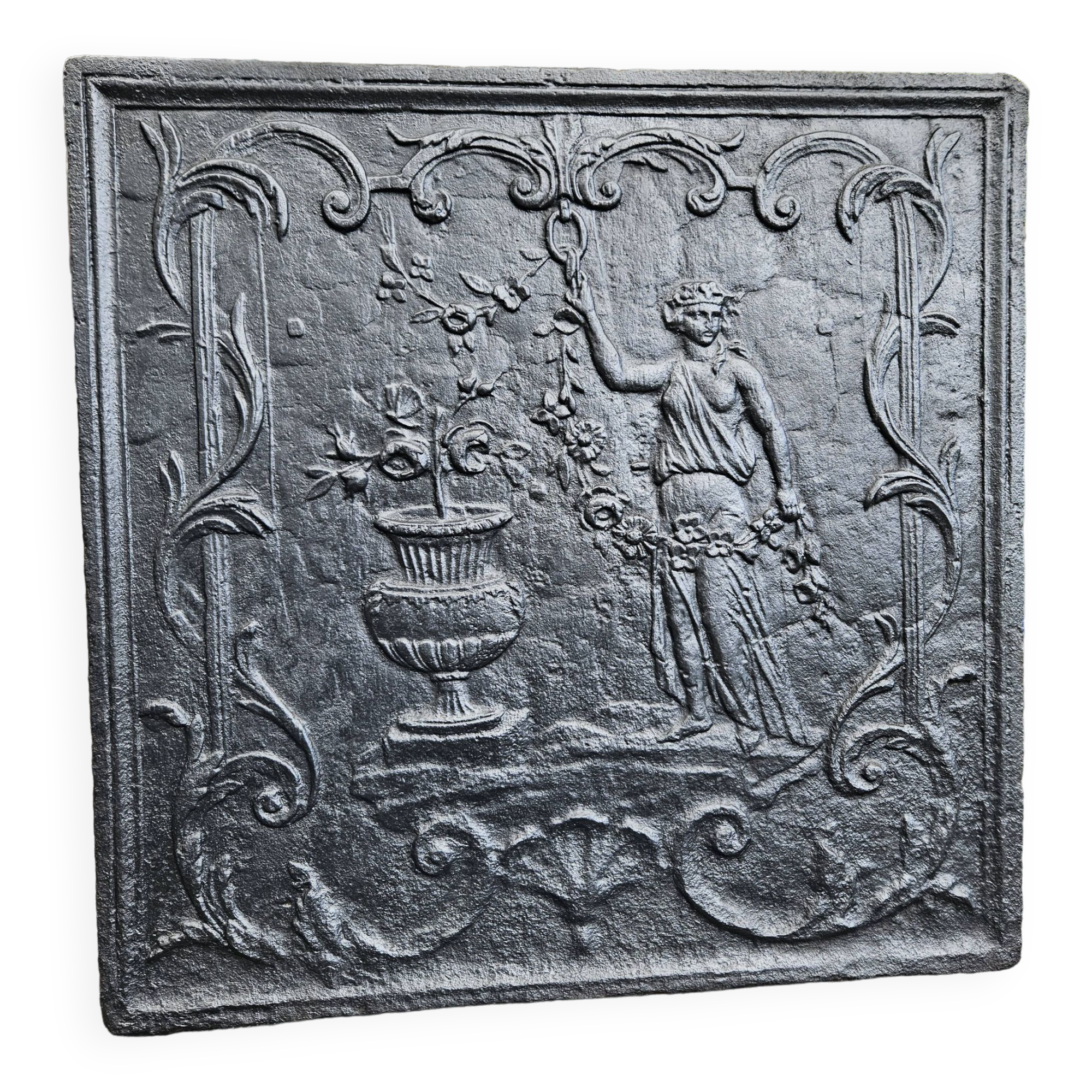 Fireplace plate 65 x 65 cm