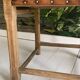 Chaise artisanale hongroise unique en chêne et cuir