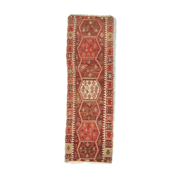 Anatolian handmade kilim rug 395 cm x 217 cm