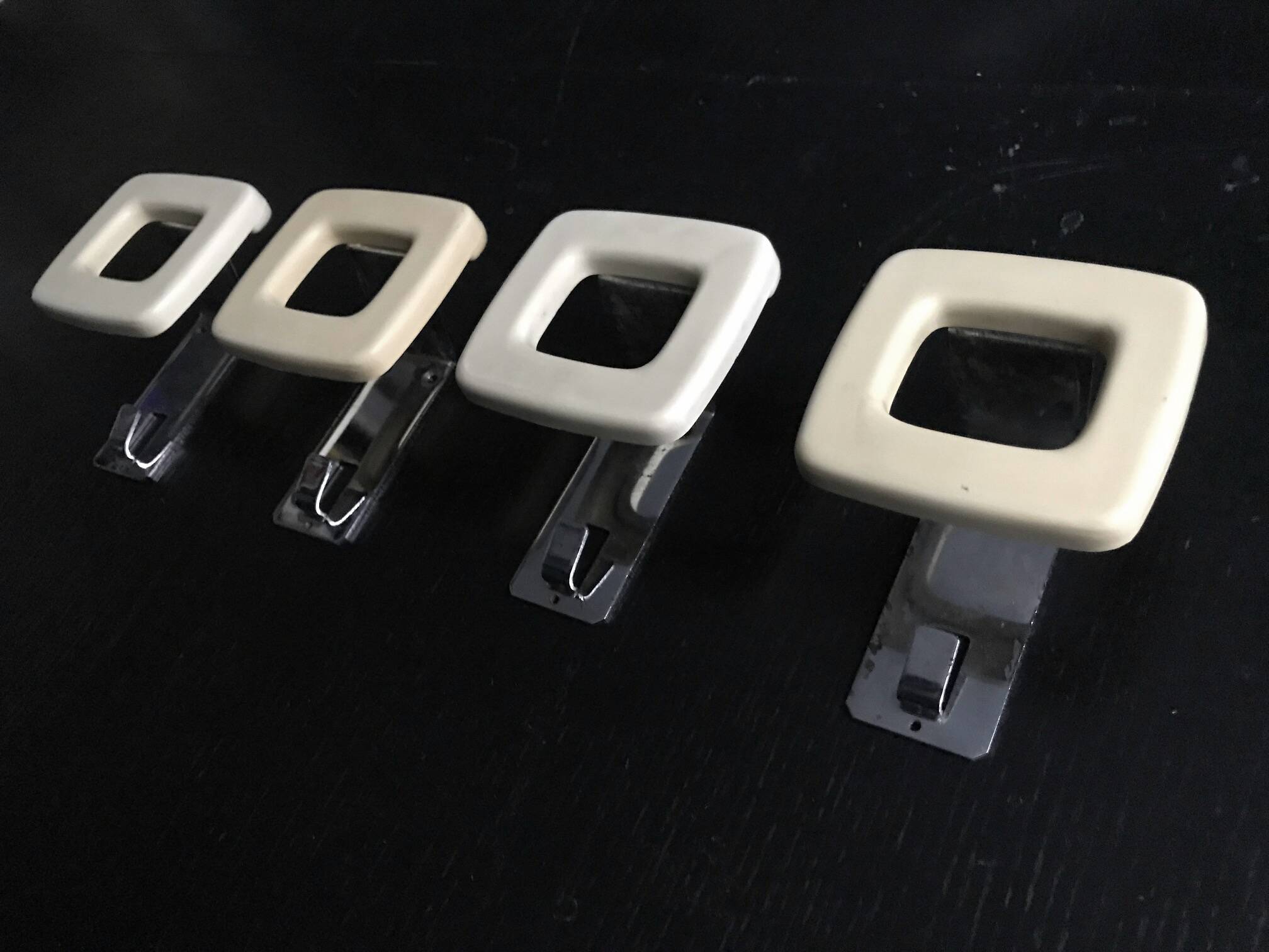 Vintage Coat Racks • Steel/Bakelite • Space Age • 1970