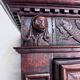 Four-panel buffet from the Louis XIII period in solid walnut.