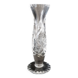 1 carved crystal vase from the 80s