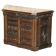 Hand-carved commode from 1685 with sideboards and side cupboards.