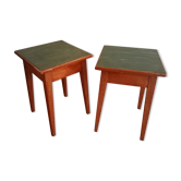 Paire de tabourets vintage