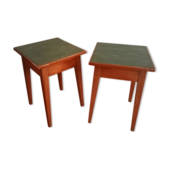 Paire de tabourets vintage
