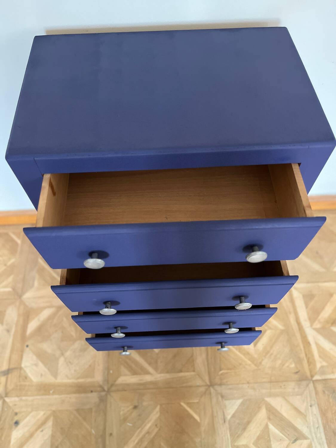 Commode art déco bleue orient
