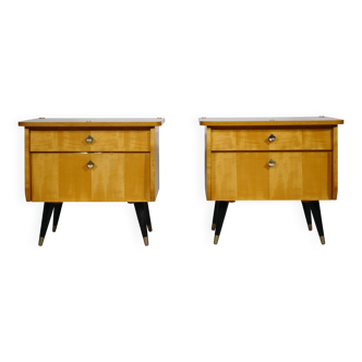 2 tables de chevet, années 1960