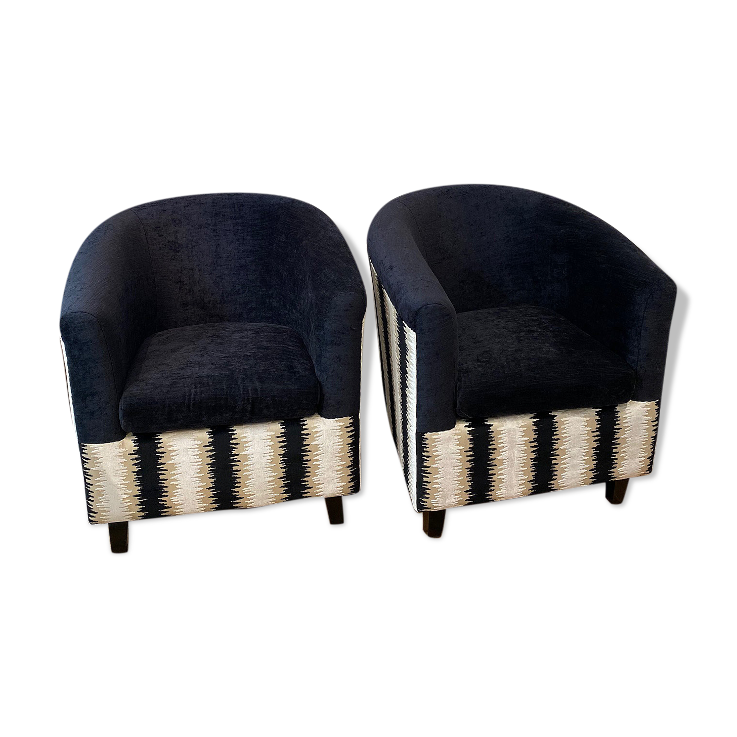 Pair of French Art Deco armchairs