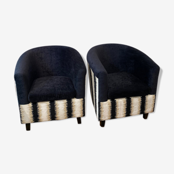 Pair of French Art Deco armchairs