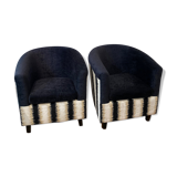 Pair of French Art Deco armchairs