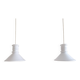 Ensemble de 2 petites suspensions "Apoteker" de Sidse Werner pour Holmegaard, Danemark 1980