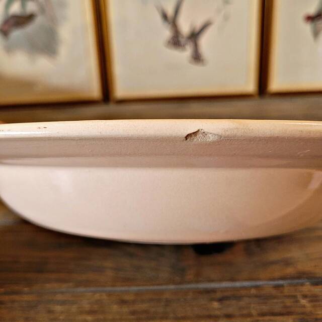 Shallow round plate Digoin Sarreguemines model 9481 (9181)