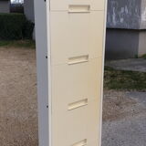 Vintage shoe column cabinet