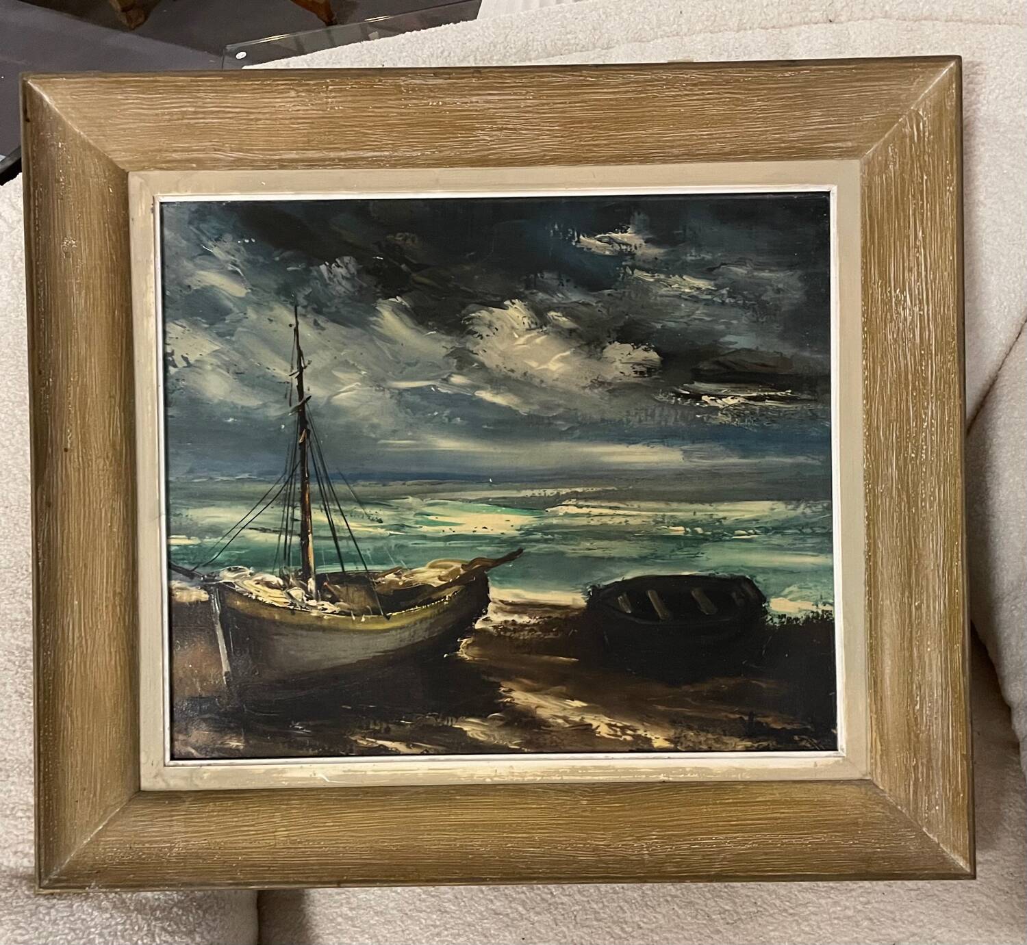 Oil painting on canvas Marine