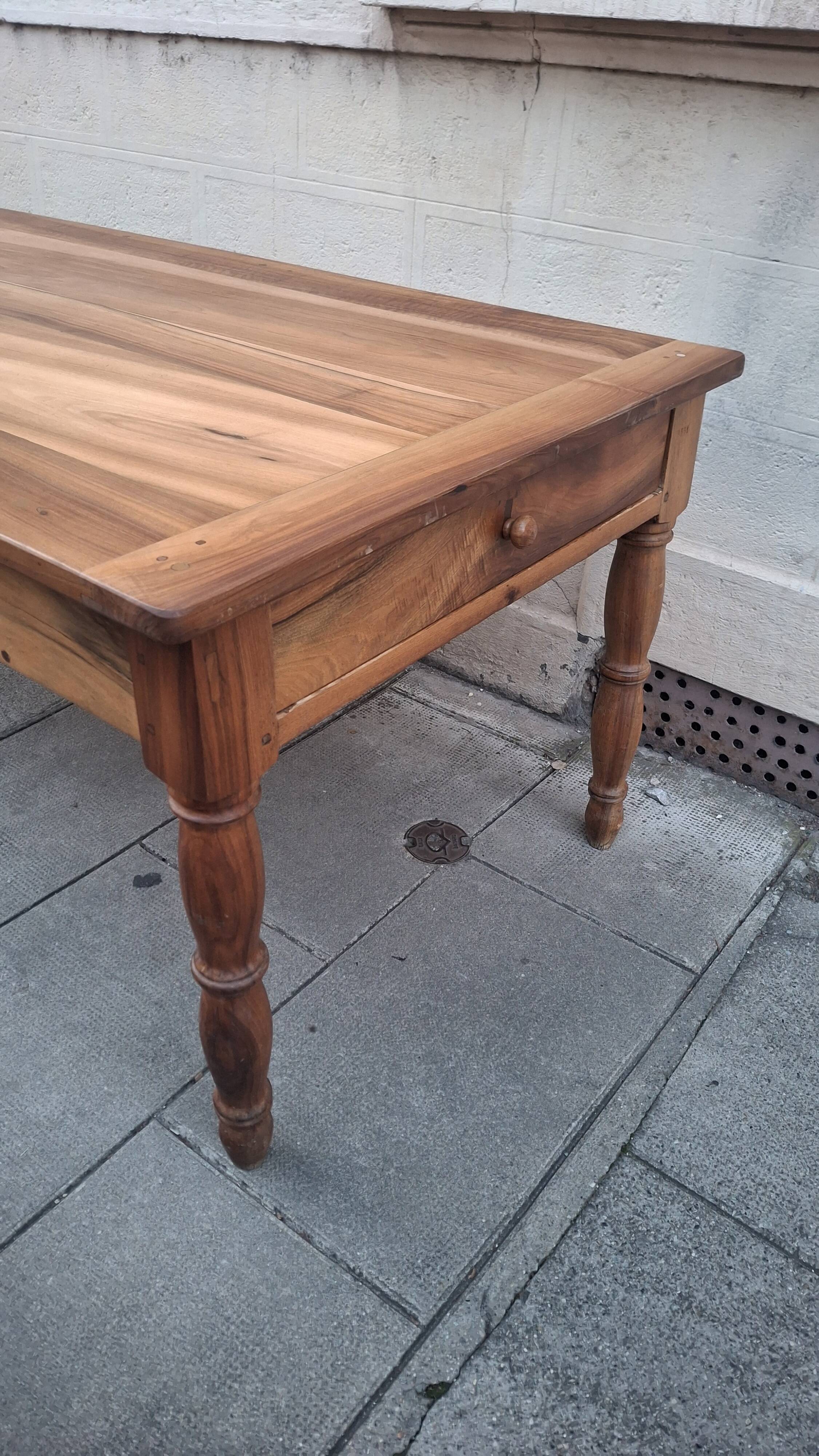 Walnut farmhouse table