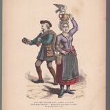 An illustration, a period image publisher f. roy costumes of paris dairy & walker