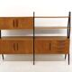 Bibliothèque scandinave "Double" en teck, Suède, 1950