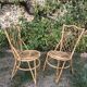 Pair of Louis Sognot chairs in vintage rattan 1960