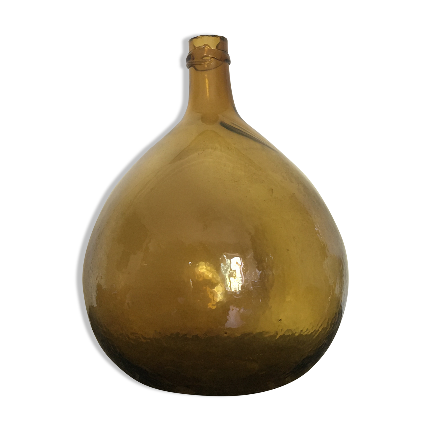 Amber color demijohn 10l