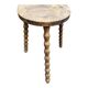 Tripod stool with turned solid wood legs