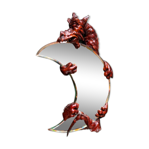 miroir ancien en noyer