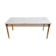 1960s white marble coffee table