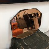 Art deco bevelled mirror  75x54cm