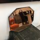 Art deco bevelled mirror  75x54cm