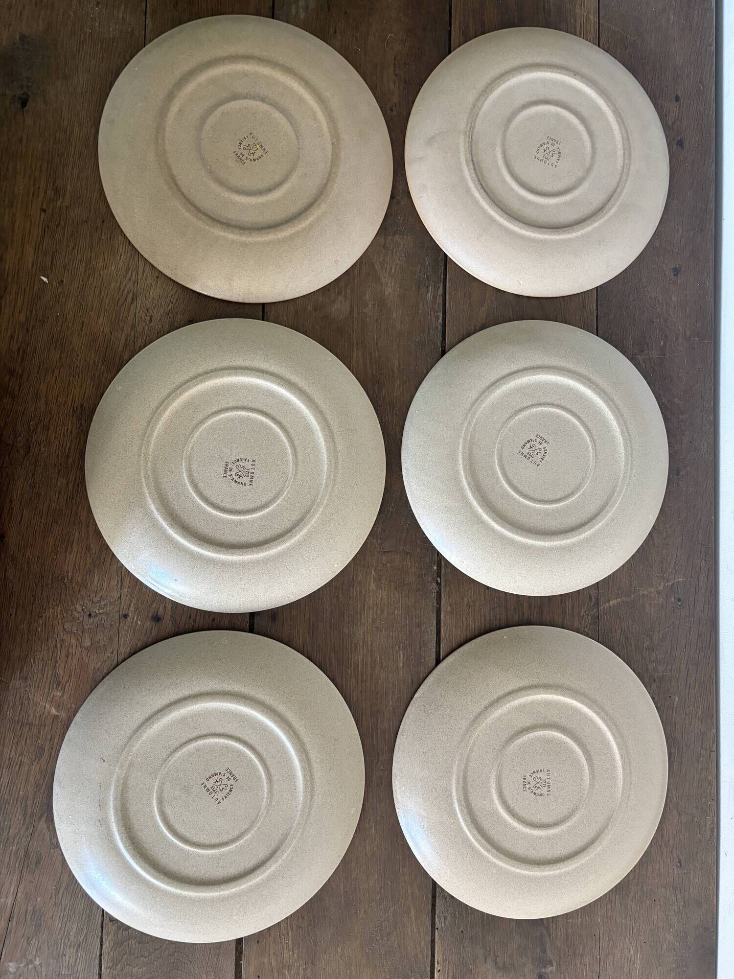 Vintage Autumn tableware from Saint-Amand – 16 pieces