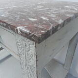 Art Deco table with 2 drawers and mirror, side table