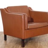 Danish armchair in cognac leather 1960