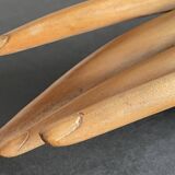 Wooden hand sculpture
