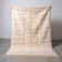 Handmade traditional Berber rug white 2/3 m