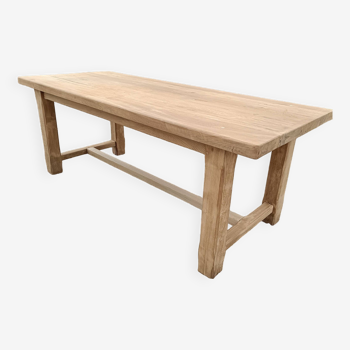 Solid oak farm table