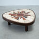 1970s French ceramic coffee table by Barrois for Vallauris