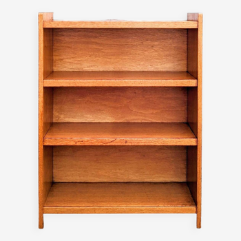 Golden oak bookcase from the 60s