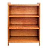 Golden oak bookcase from the 60s