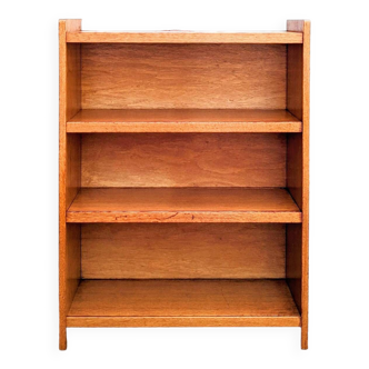 Golden oak bookcase from the 60s