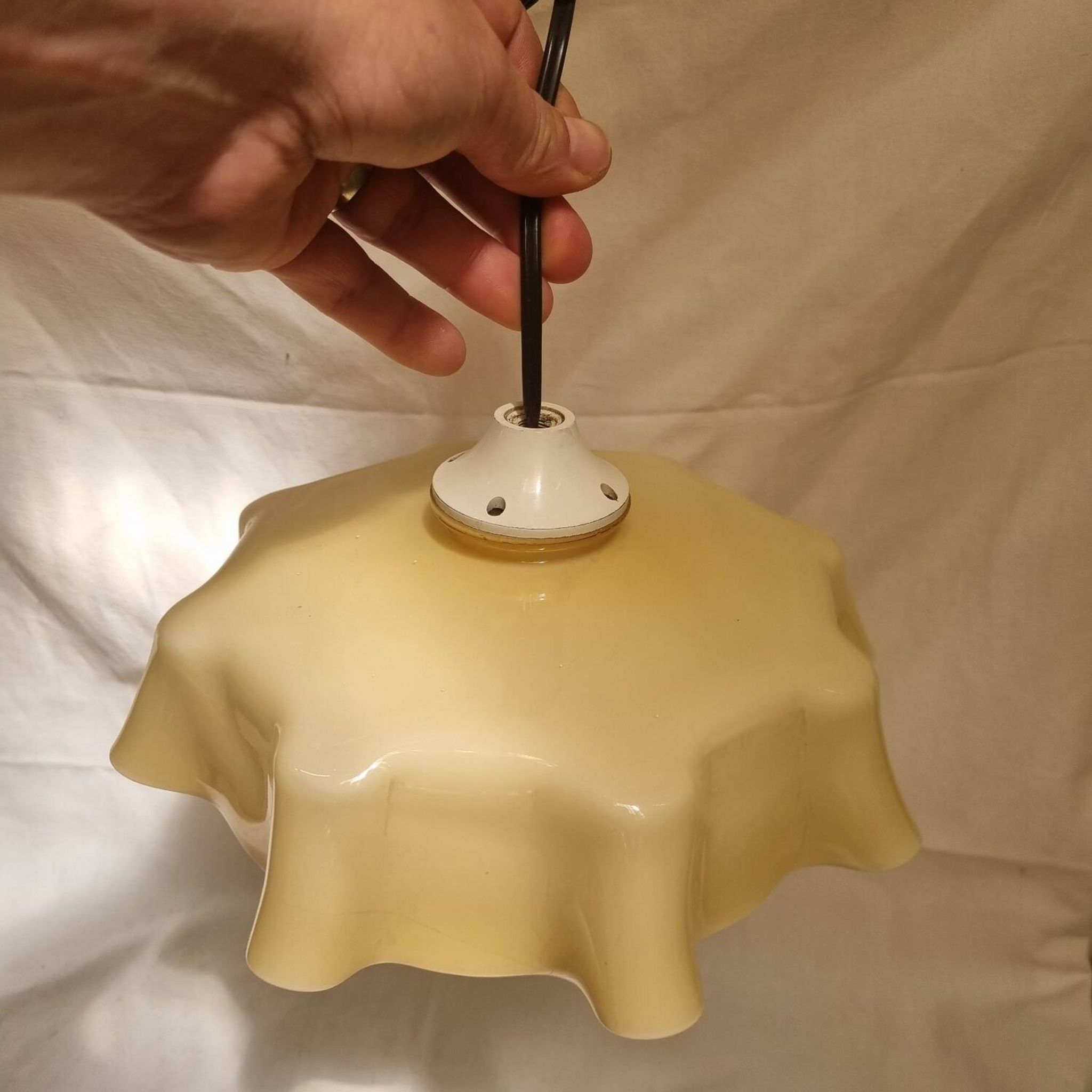 Opaline pendant light