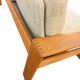 Canapé deux places vintage scandinave en bois