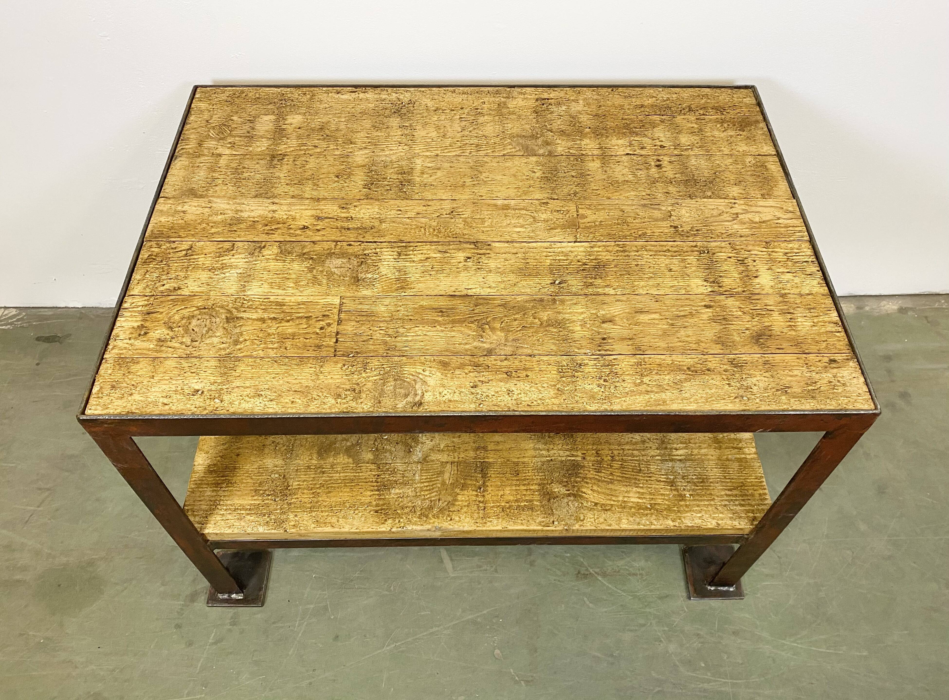Red Industrial Coffee Table, 1960s